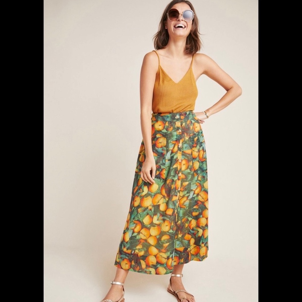 Anthropologie Maeve orchard skirt